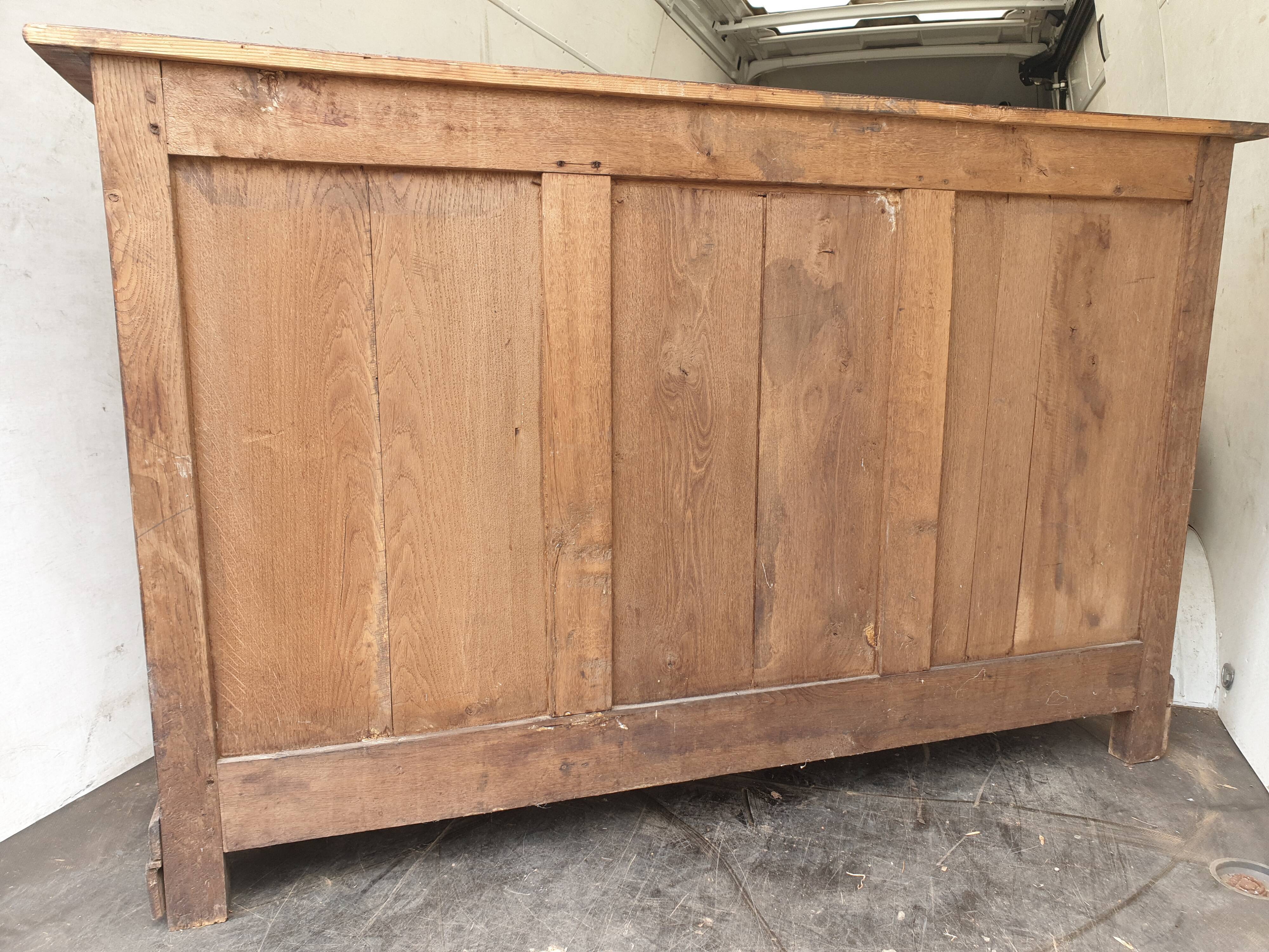 19th century farm sideboard in solid wood
