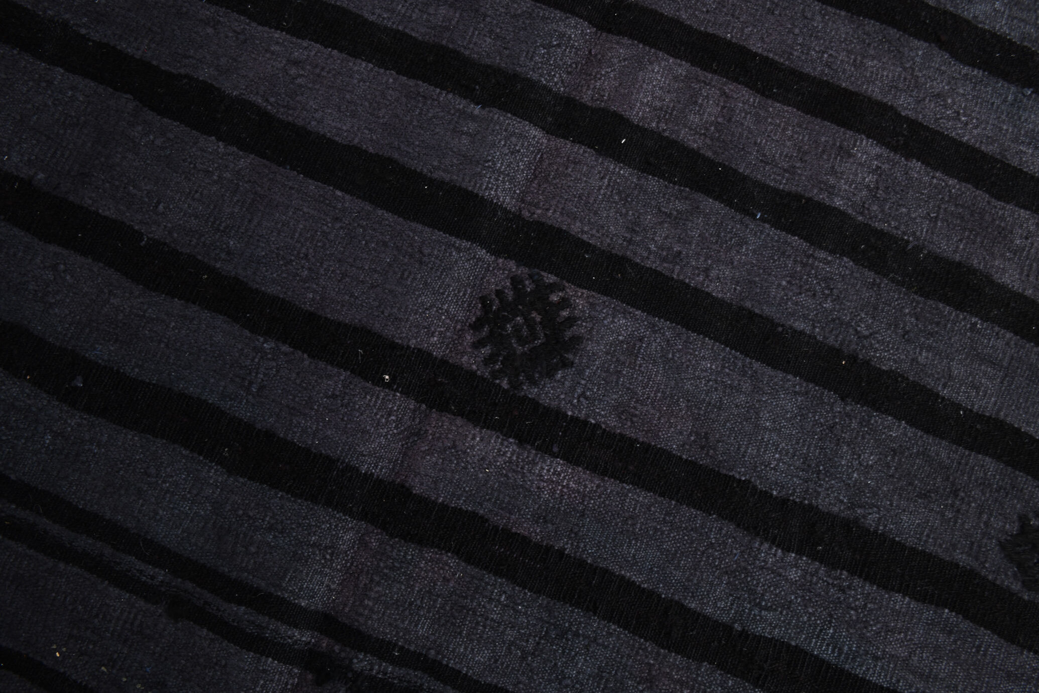 Gray & black oversize hemp rug 316x204cm