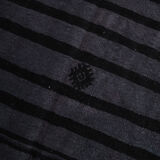 Gray & black oversize hemp rug 316x204cm