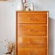 Commode vintage années 50 en bois – 4 tiroirs – pieds compas