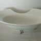 Plat a barbe barbier en faience blanche bordeaux veillard 19 eme