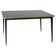 Square Dining Table, High Gloss Top, Brass, Black Cone Legs, Diamond Black - M