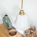 Vintage opaline portable lamp