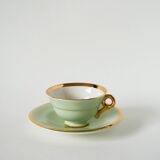 Déjeuner vert menthe et doré, 1950