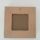 Vintage wooden mirror with floral pattern from the 80s 20*20 cm
