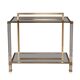 20thC French Brass & Lucite Console Table By Pierre Vandel c.1970