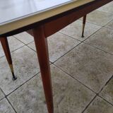 Vintage formica table adjustable in height and extendable 1950