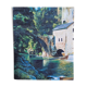 Tableau ancien Moulin  de corps Aveyron