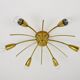 J.T. Kalmar Sun Lustre in Brass Mid-Century, Austria, 1950s