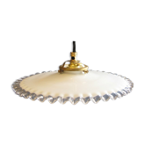 Suspension vintage française en verre