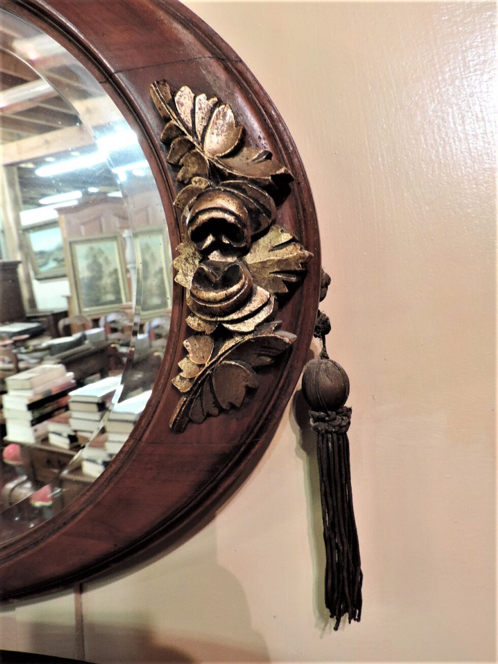 Oval mirror 25s 30s 64x45cm