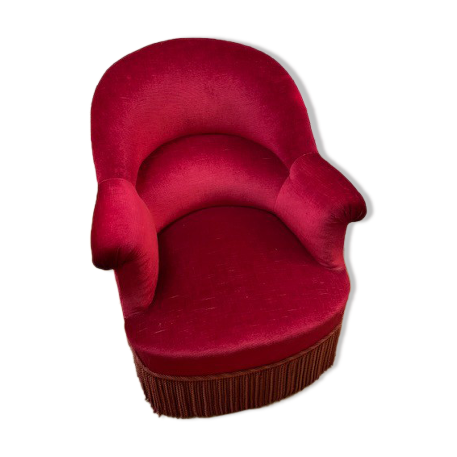 Velvet toad armchair