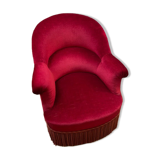 Velvet toad armchair