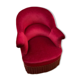 Velvet toad armchair