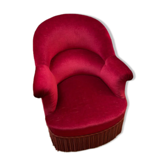Velvet toad armchair