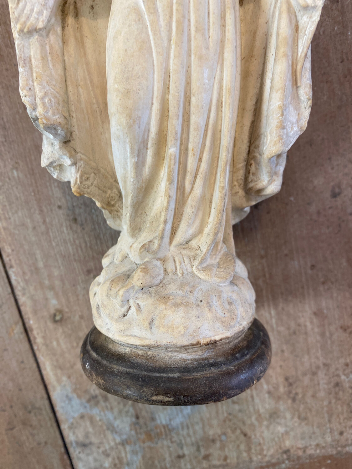 Virgin Mary in plaster