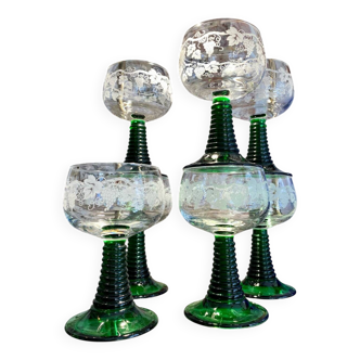 Set of 6 Römer grape bunch glasses