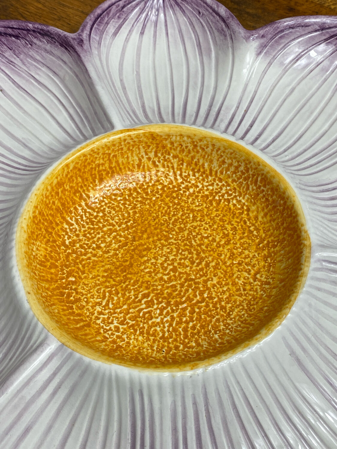 Compartmented tray in Italian ceramic