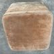 70s suede trunk pouf