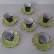 Coffee service for 6 from Vokstedt, Germany, 1950s, set of 17.