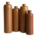Set of old stoneware bottles