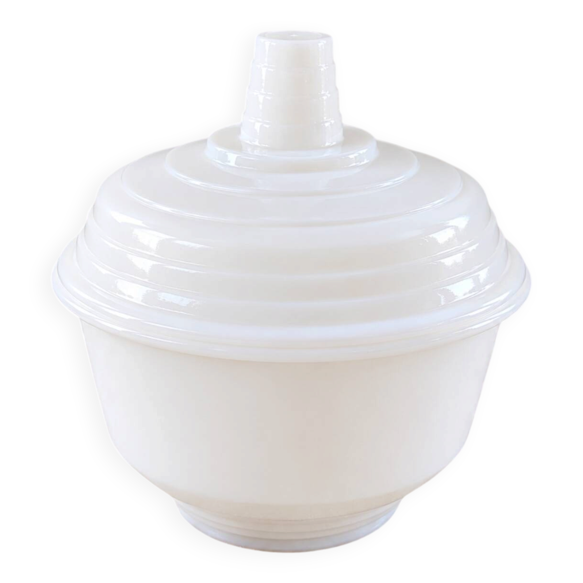 Sugar bowl in white opaline – 1960s/70s