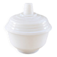 Sugar bowl in white opaline – 1960s/70s