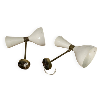 Diabolo wall lights from the 50s