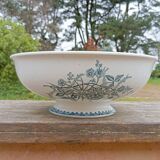 Salad bowl on iron earth pedestal Sté Amandinoise, Margot model