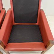 Vintage Danish Lounge Chairs In Rosewood And Leather. 1960s