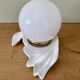 Old lamp in white and opaline ceramic