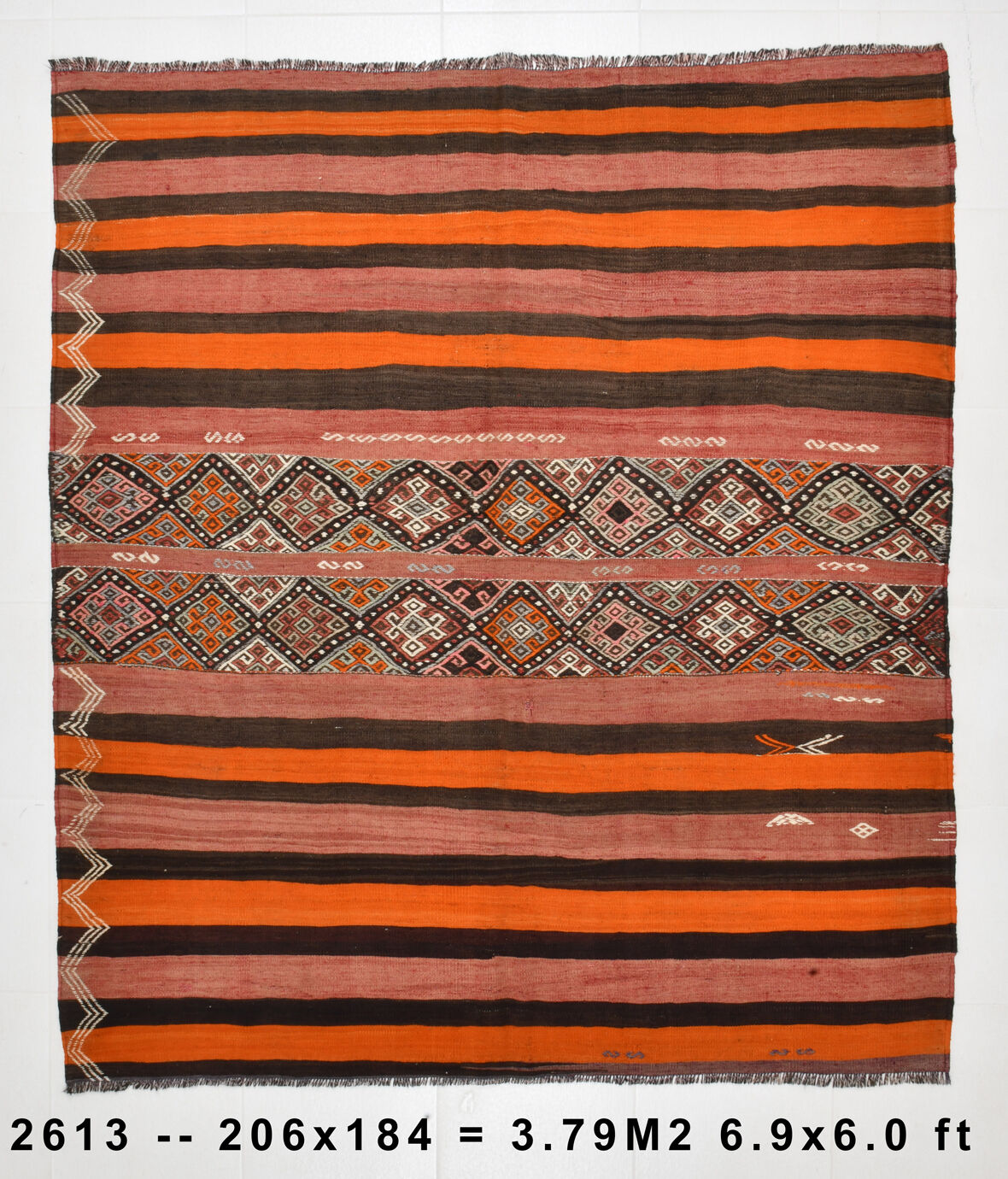Kilim rug 184x206cm
