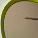 1970's oval wall mirror Schönbruch neon yellow