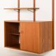 Scandinavian mid-century teak wall unit, Denmark 1970s