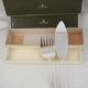 Christofle America, Art Deco fish service cutlery set, silver-plated, 2 pieces.