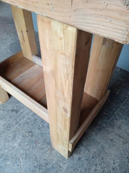 Workbench 90cm old solid wood