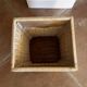 Wood and rattan cache pot