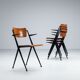 Wim Rietveld Pyramid dining chairs Ahrend de Cirkel The Netherlands 1960