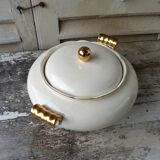Soup tureen - vegetable bowl Villeroy & Boch Mettlach ivory and gold