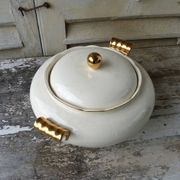 Soup tureen - vegetable bowl Villeroy & Boch Mettlach ivory and gold