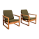 Pair of “Medestolen” armchairs by Børge Mogensen for Fredericia, 1956-57