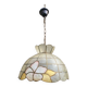 Suspension nacre et laiton vintage 1970