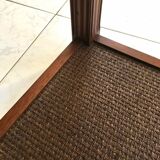 Pieces of sofa wood cannage and glass