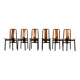 Set of six ‘Irma’ dining chairs by Achille Castiglioni for Zanotta, Italy,