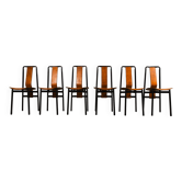 Set of six ‘Irma’ dining chairs by Achille Castiglioni for Zanotta, Italy,