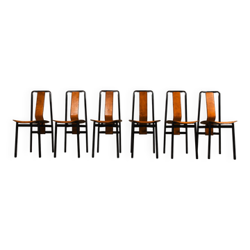 Set of six ‘Irma’ dining chairs by Achille Castiglioni for Zanotta, Italy,