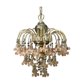 Lustre à pampilles rose, 1970