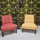"Art Deco armchair pair 1930"