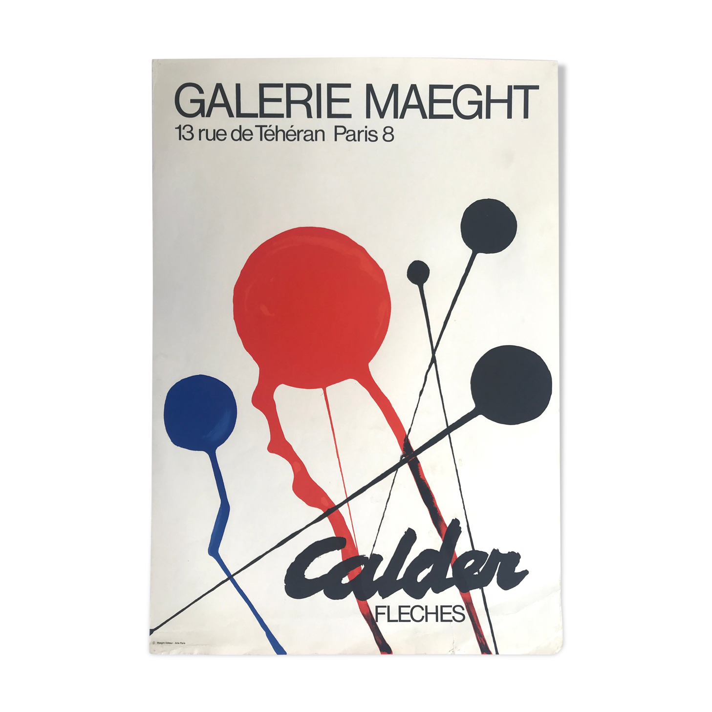 Original poster by Alexander Calder, Galerie Maeght, 1968