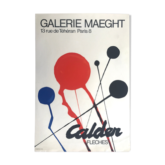 Affiche originale d'Alexander Calder, Galerie Maeght, 1968